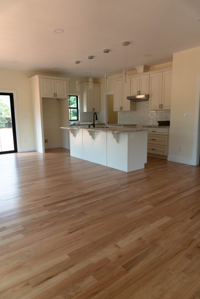 Kitchen With Wooden flooring