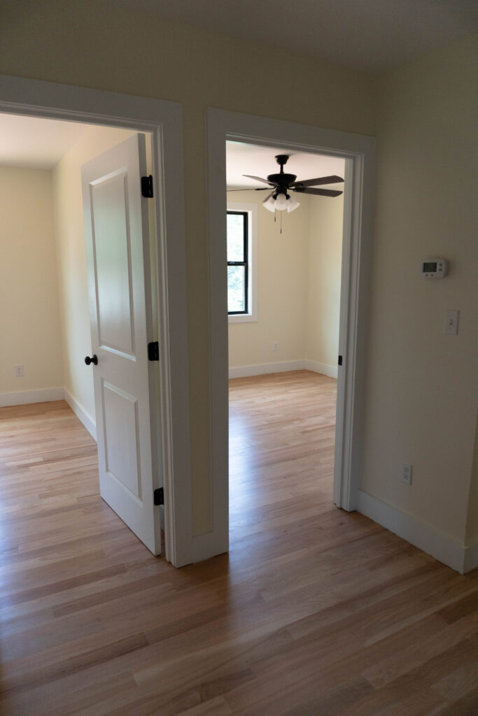 Wooden flooring room